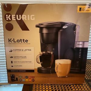 Keurig K-LATTE Singe Serve Coffee Latte Maker - Matte Black BRAND NEW